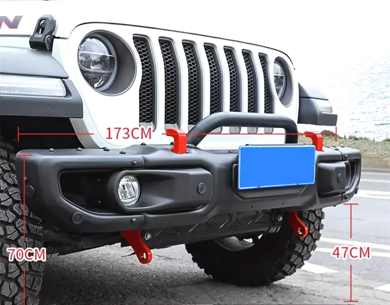 Jeep Wrangler Front Bumper JL JT Mopar Style Steel