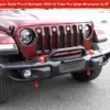 Jeep Wrangler Front Bumper JL JT Mopar Style Steel