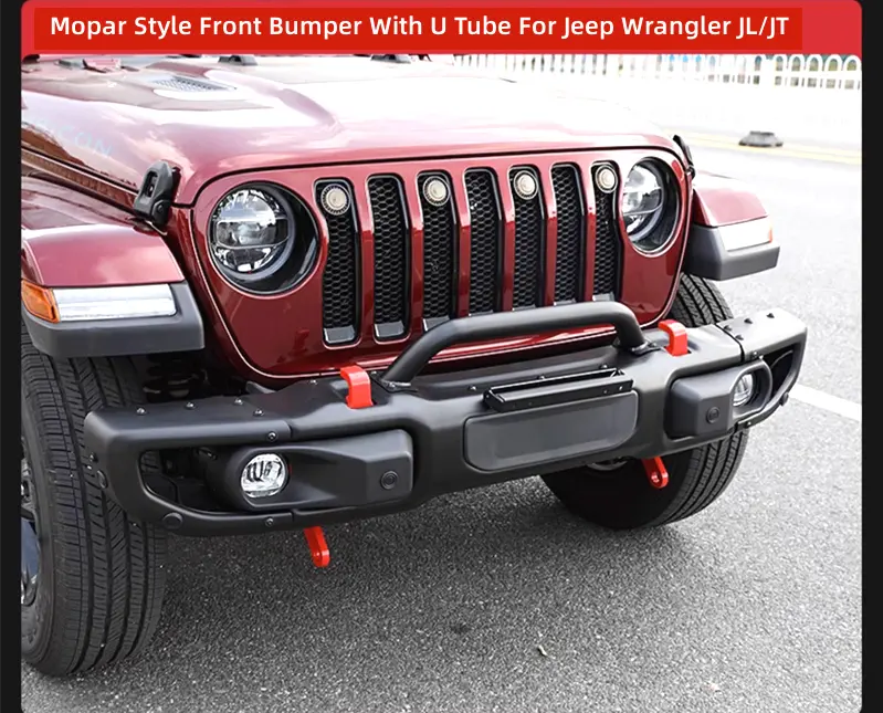 Jeep Wrangler Front Bumper JL JT Mopar Style Steel