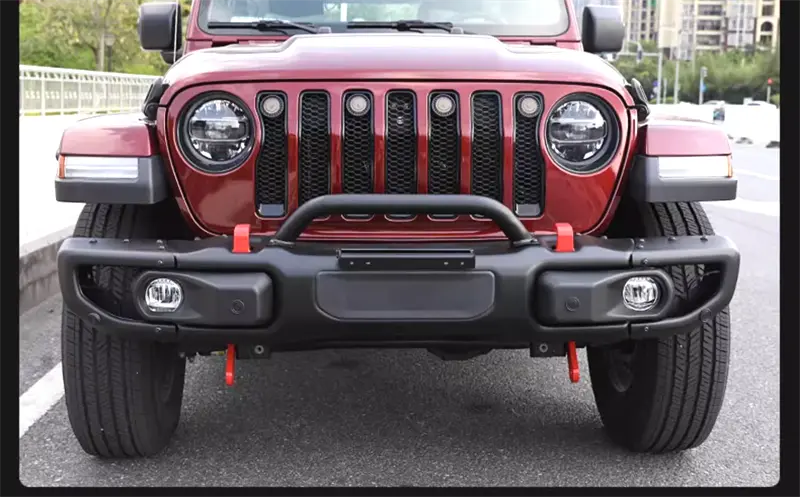 Jeep Wrangler Front Bumper JL JT Mopar Style Steel