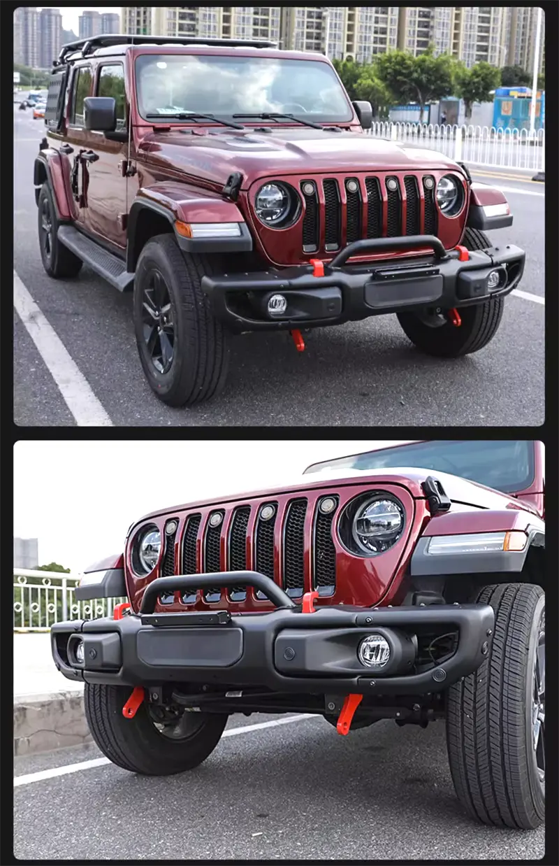 Jeep Wrangler Front Bumper JL JT Mopar Style Steel