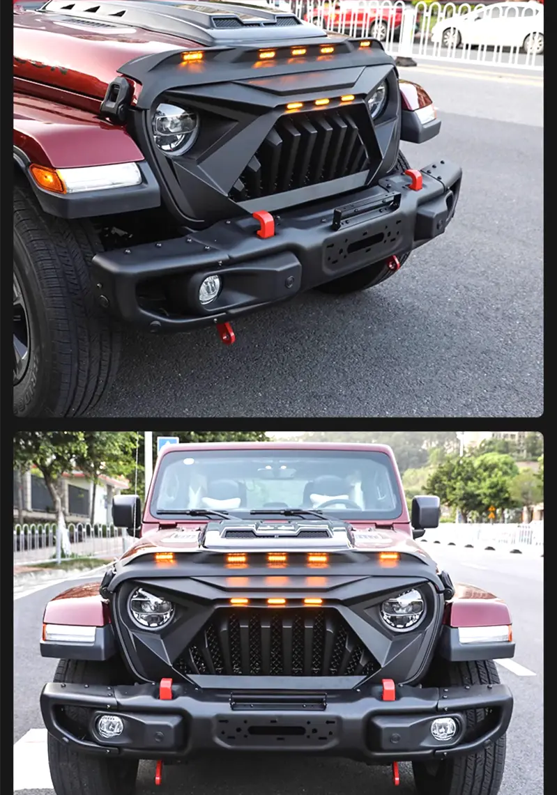 Jeep Wrangler Front Bumper JL JT Mopar Style Steel