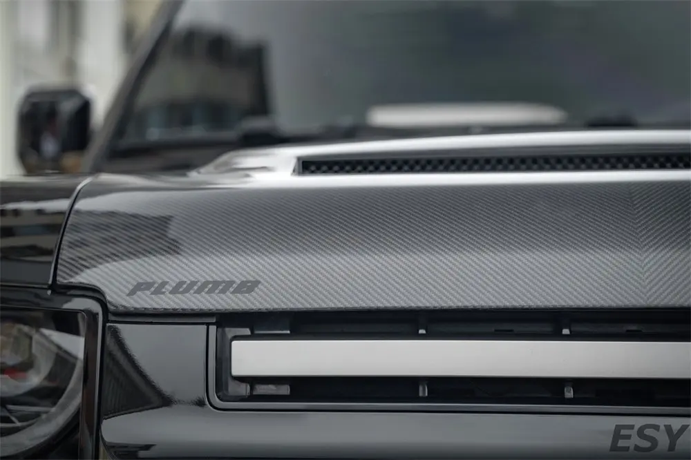 plumb defender accessories carbon fiber hood cover