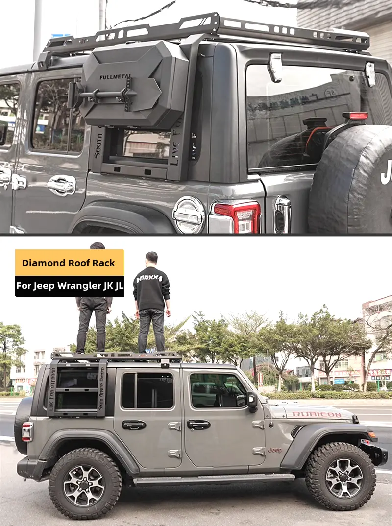 Diamond Roof Rack Side Ladder Jeep Wrangler