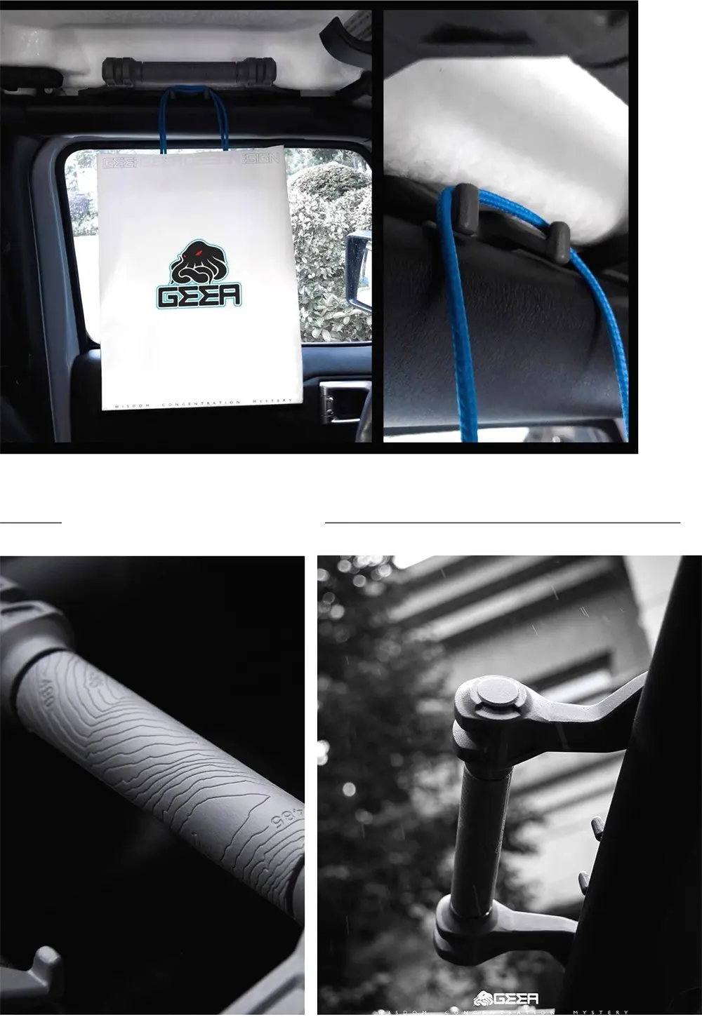 GEEA Grab Handle Grab Bar for Jeep Wrangler JL