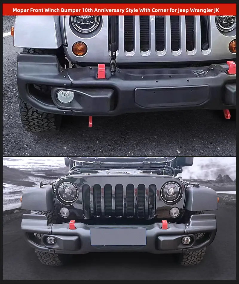 Mopar Front Bumper With Corner for Wrangler JK