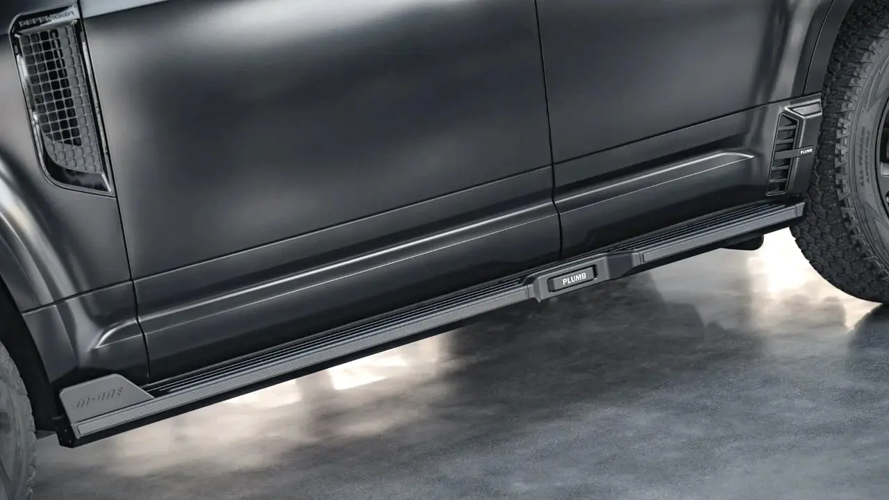 PLUMB side step bar running board for Land Rover Defender