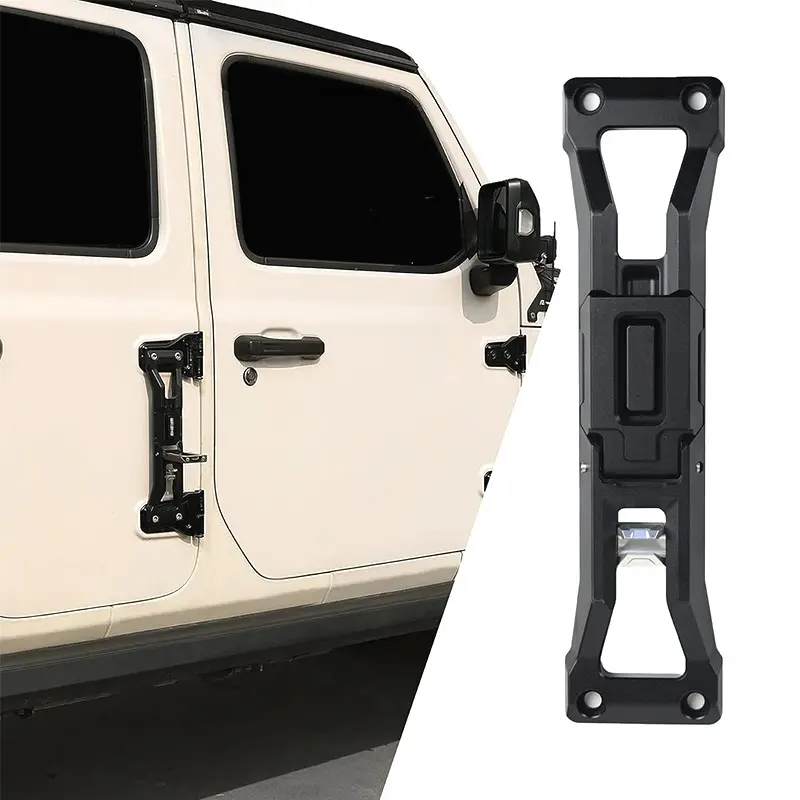 TENGQIAN Door Hinge Step Pedal Folding Foot Pegs for Jeep Wrangler Accessories