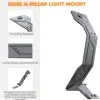 TENGQIAN Dual A-Pillar Light Mounting Brackets