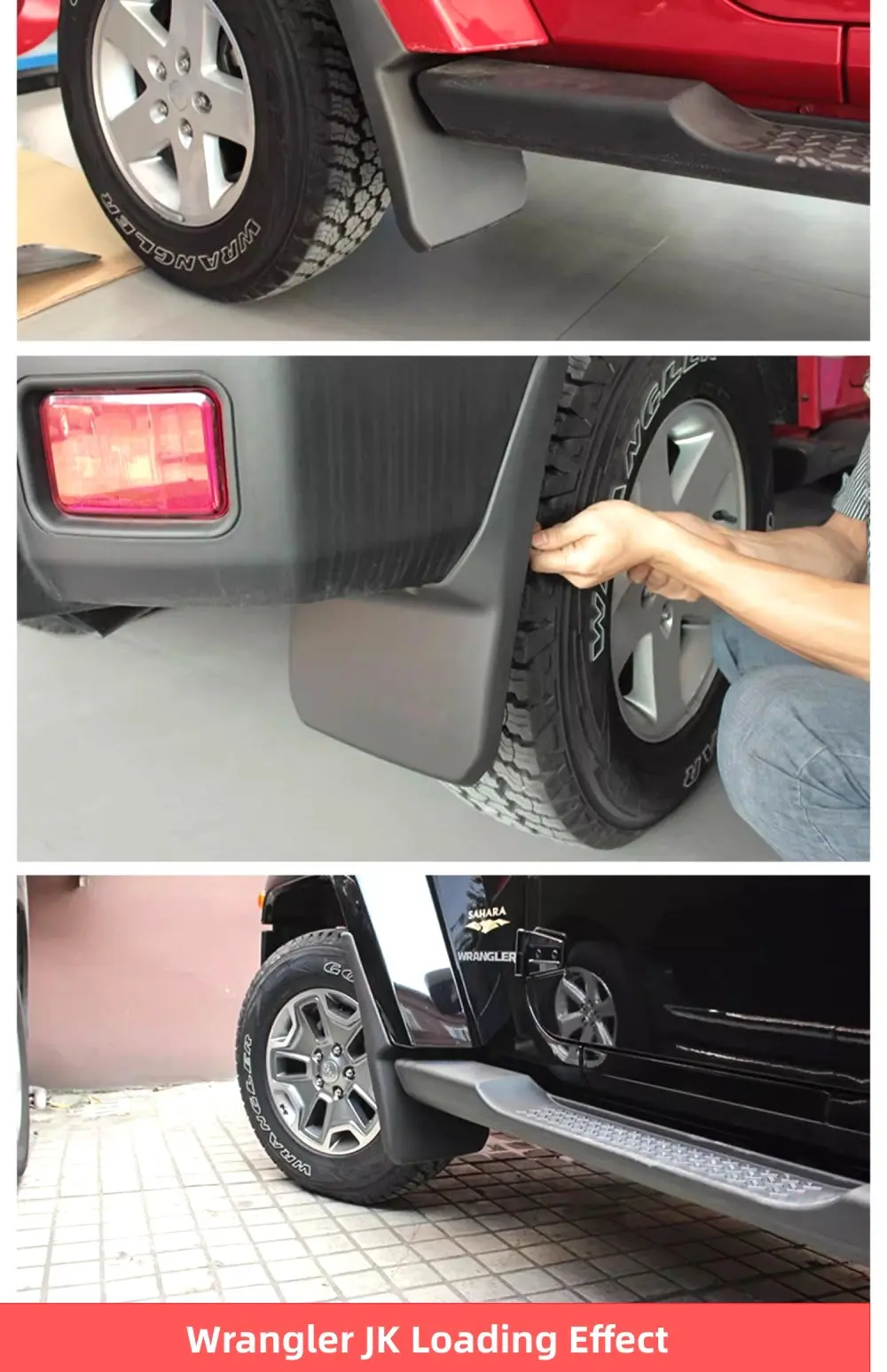 Mud Guards Splash Guard Fender Flares Flaps for Jeep Wrangler