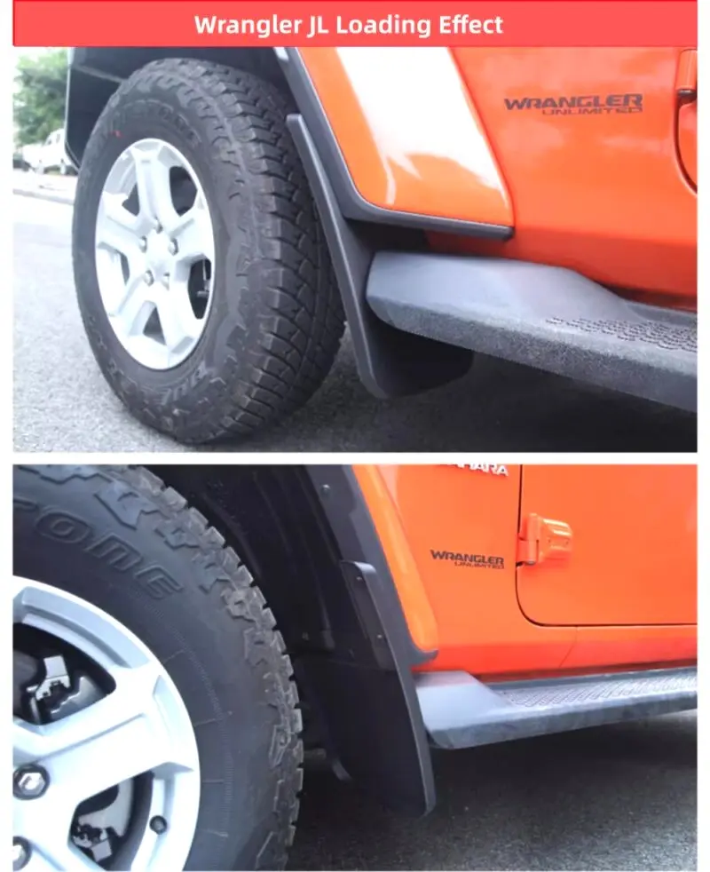 Mud Guards Splash Guard Fender Flares Flaps for Jeep Wrangler