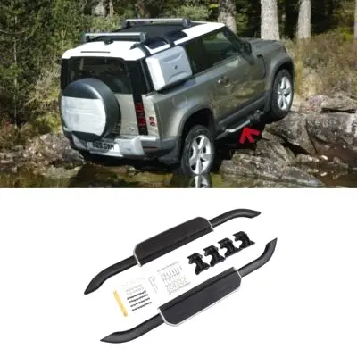 Defender Side Steps Nerf Bar Fits for Land Rover Defender 90 image