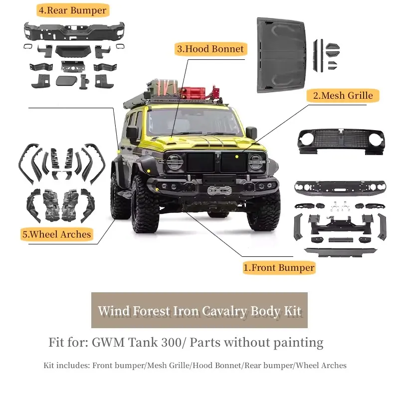 gwm tank 300 wind forest iron cavalry body kit