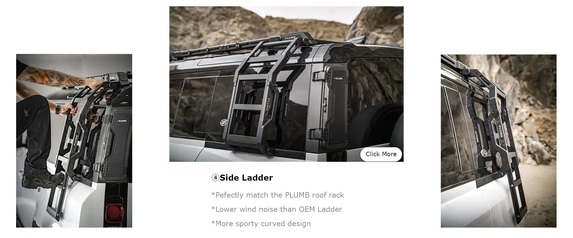 Land rover defender accessories side ladder