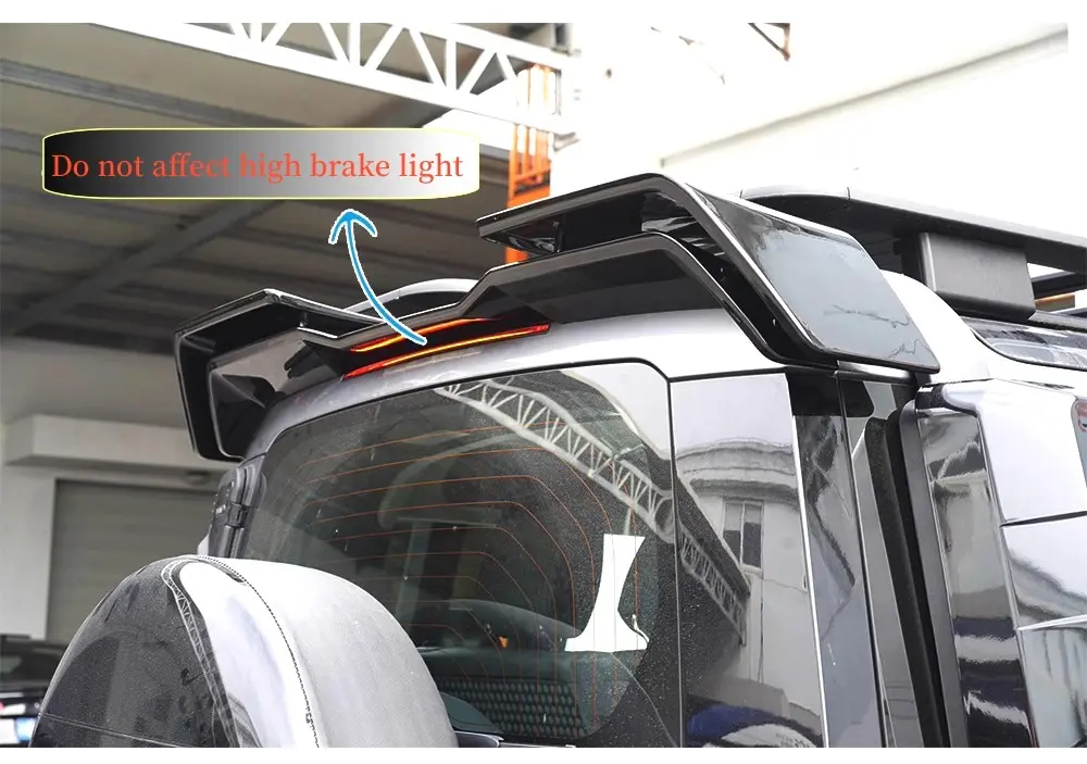 Land Rover Defender Rear Spoiler Double Layer Roof Trunk Spoiler Wing