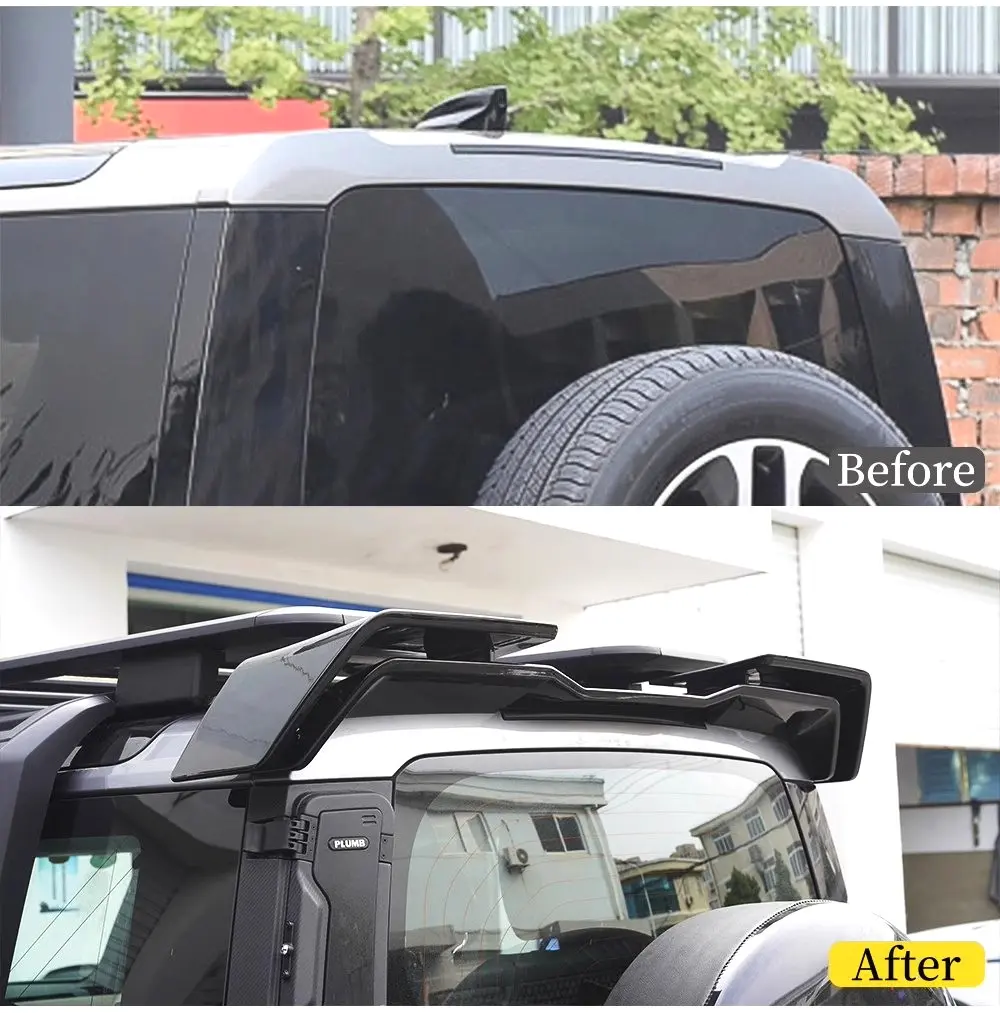 Land Rover Defender Rear Spoiler Double Layer Roof Trunk Spoiler Wing