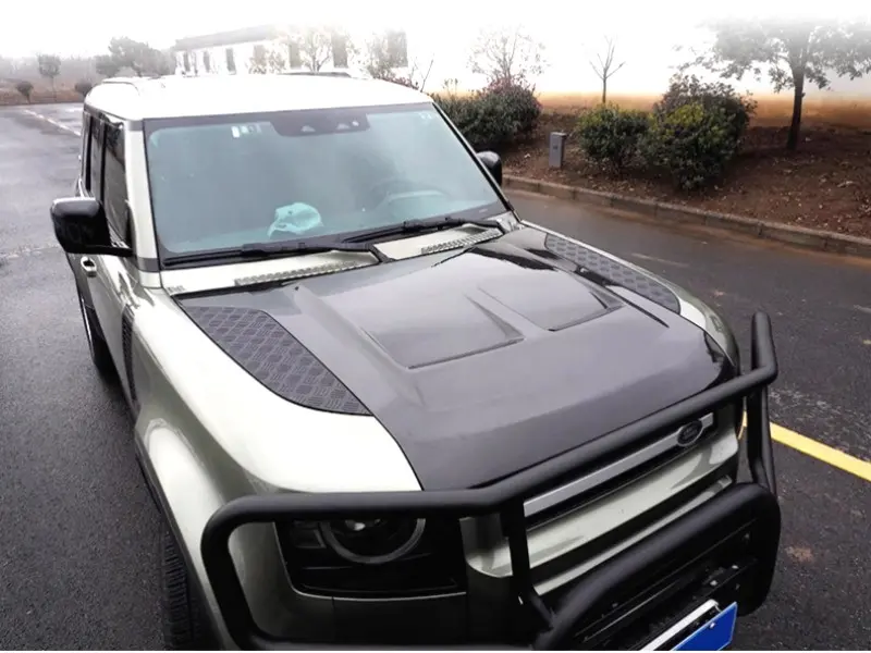 Land Rover Defender Carbon Fiber Hood Bonnet SVR Style