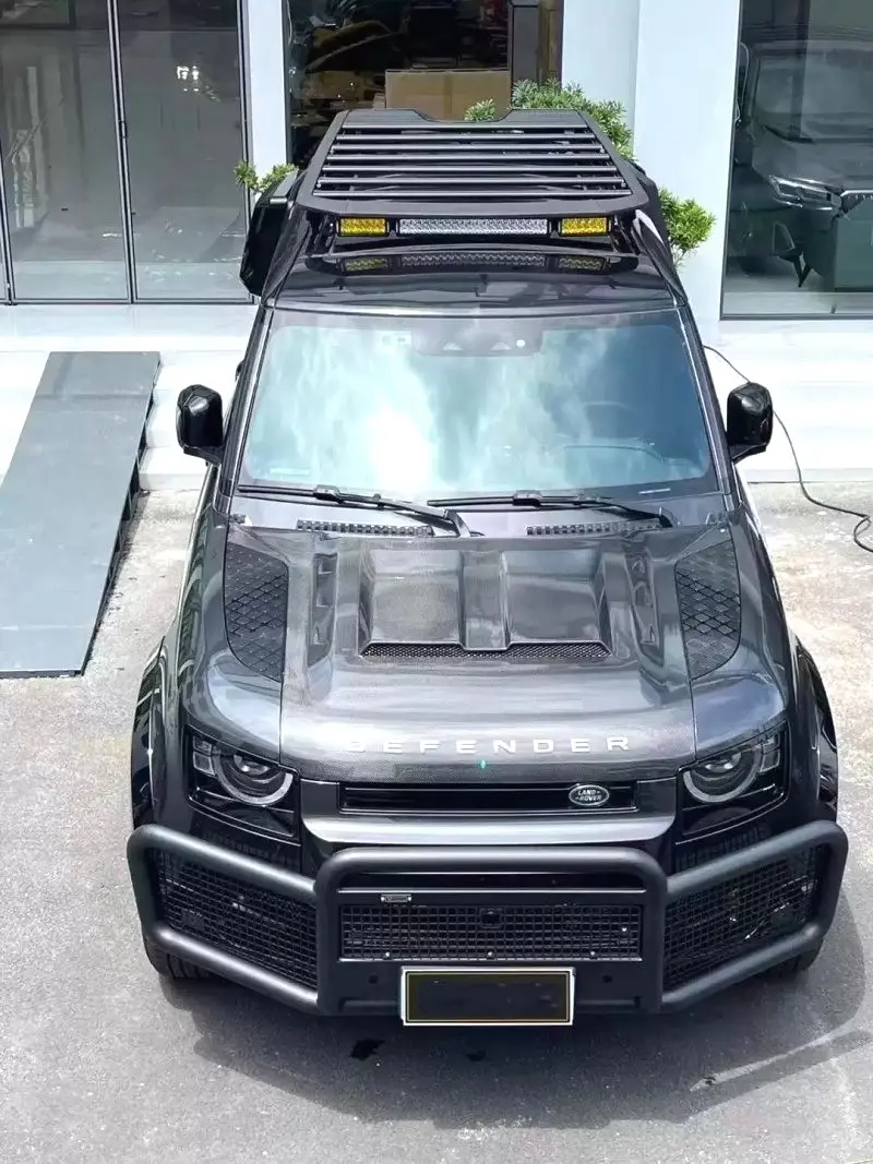 Land Rover Defender Carbon Fiber Hood Bonnet SVR Style