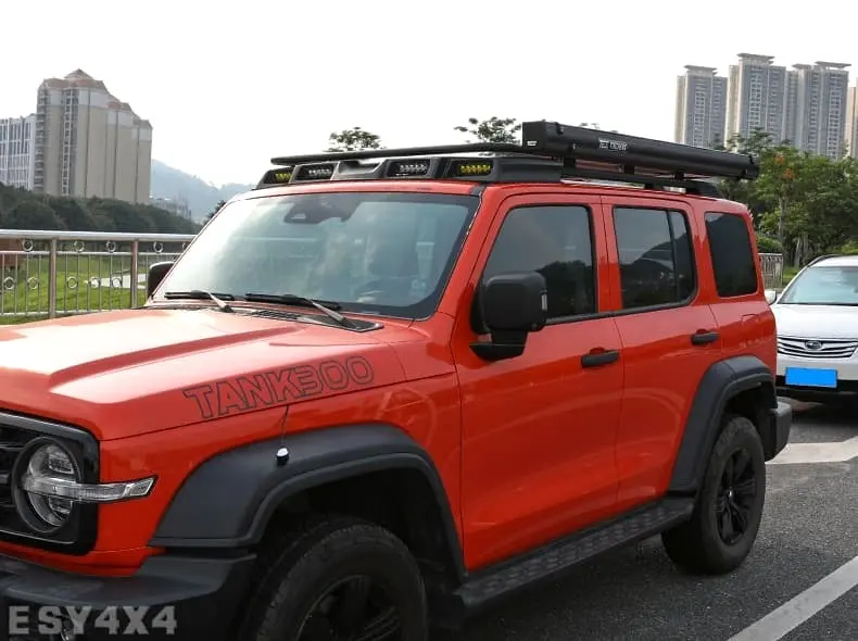 GWM Tank 300 Roof Spoiler VE Front Wind Spoiler With Four Roof Spotlights